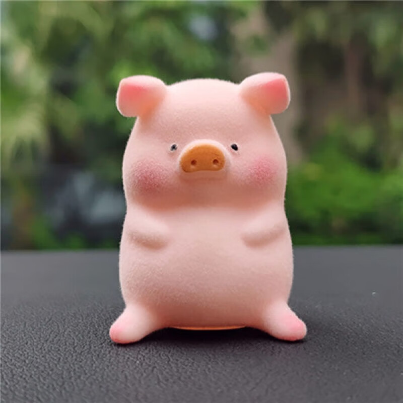 台可爱车载网红小猪女生摆饰车内装饰用品大全 %露露-圣诞帽猪(掌柜)