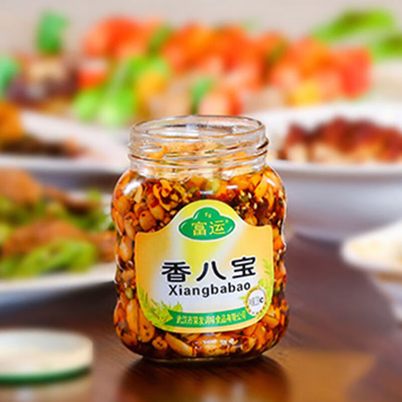 富运香八宝238g富运香八宝香辣酱辣椒油炸辣椒配料拌面下饭菜炒菜热