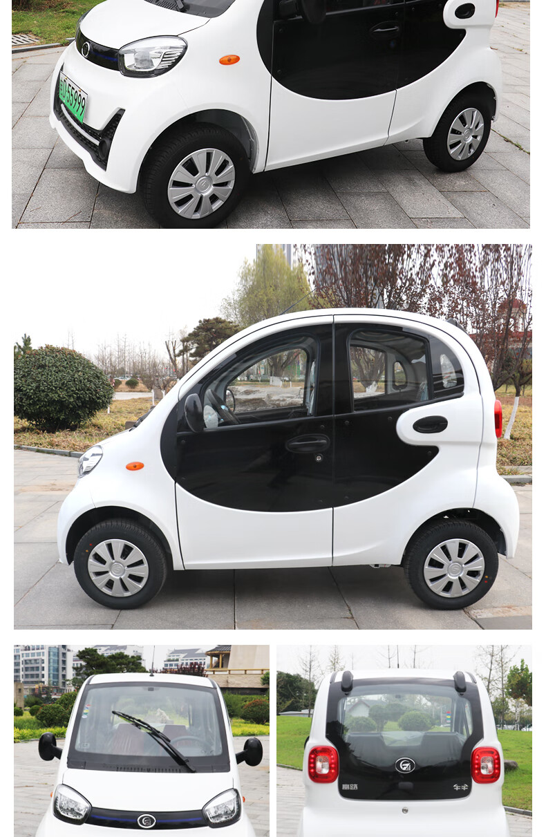 新能源电动四轮车家用女性成人小型轿车迷你汽车全封闭代步电瓶车 【4