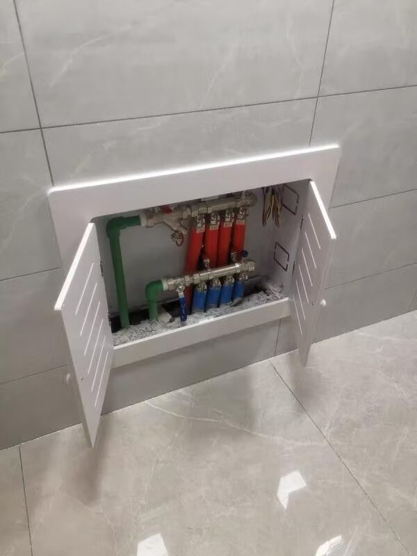 地暖分水器遮挡罩墙面开关检修洞口遮挡盖板暖气装饰弱电箱遮挡门外径