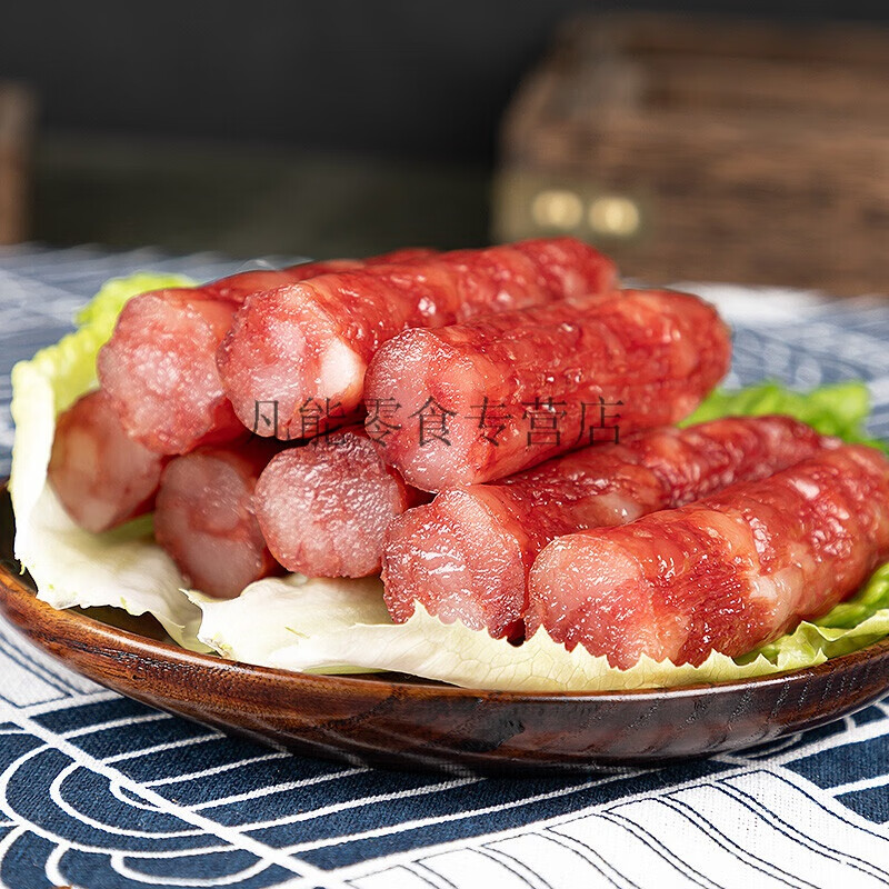 腊肠整箱泡面搭档广东特产江门香肠咸甜味2500g广式腊肠200g