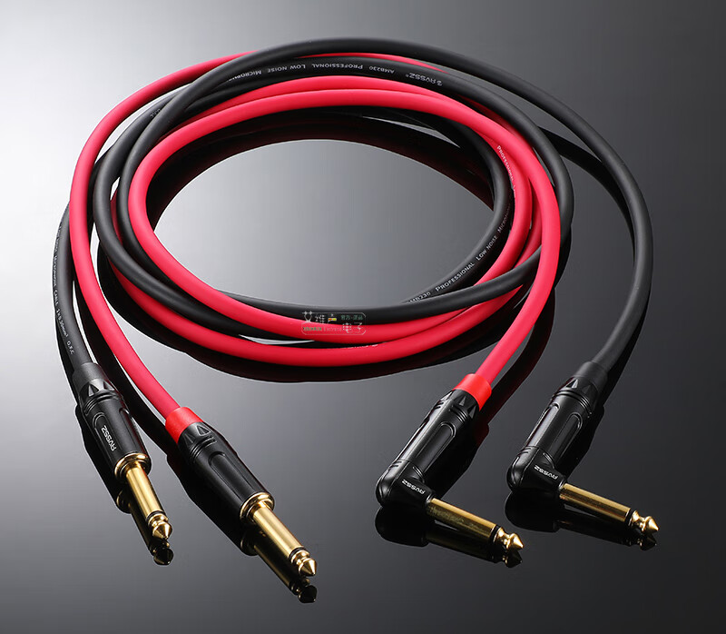 甬声6.35mm插头大二三芯立体声ys202d-bg镀金6.