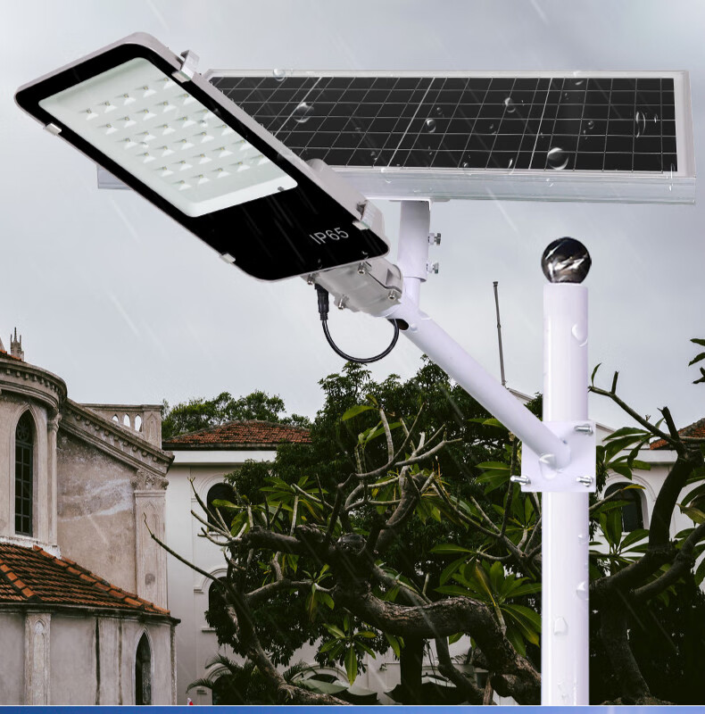 桥田太阳能路灯工程超亮户外水雷新农村led爆路灯家用庭院40瓦小金豆