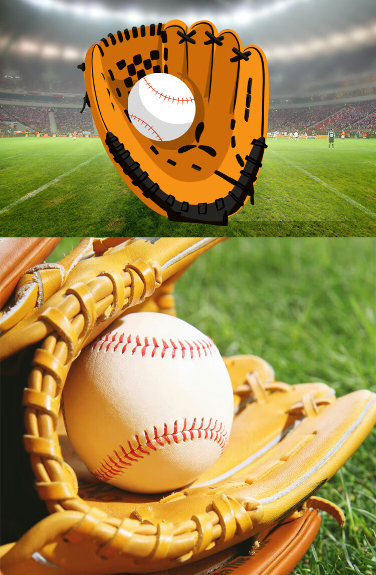 圣迪兰博卡9号棒球小学生10寸垒球软硬实心儿童用比赛训练打棒球 10寸