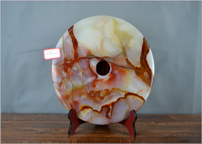 静黛玉平安扣摆件玉石平安扣摆件玉石摆件岫玉摆件七夕情人节礼物16号