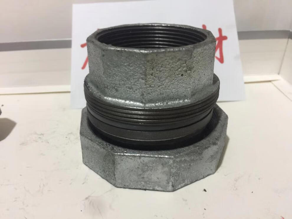 国标镀锌玛钢铁活结管件水暖螺纹油任接头活接头油壬46分1寸dn15 dn40