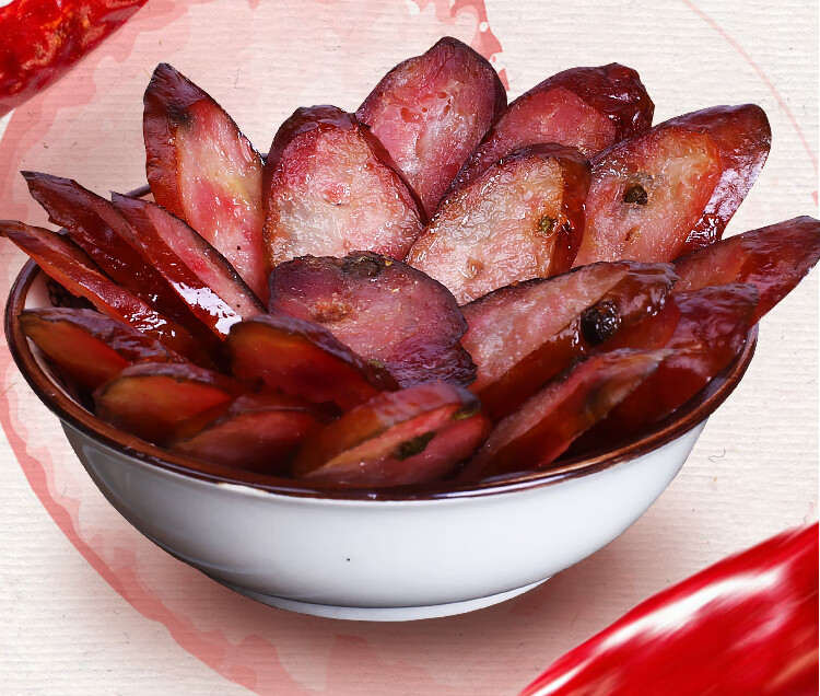 品渝轩重庆特产小吃川味香肠玉炳香肠400g腌腊制品烟熏