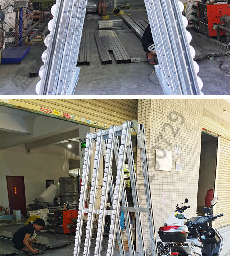 卸货神器滑轮无动力流利条卸货滑道下货滑梯物流传送卸车轻便携带 2排