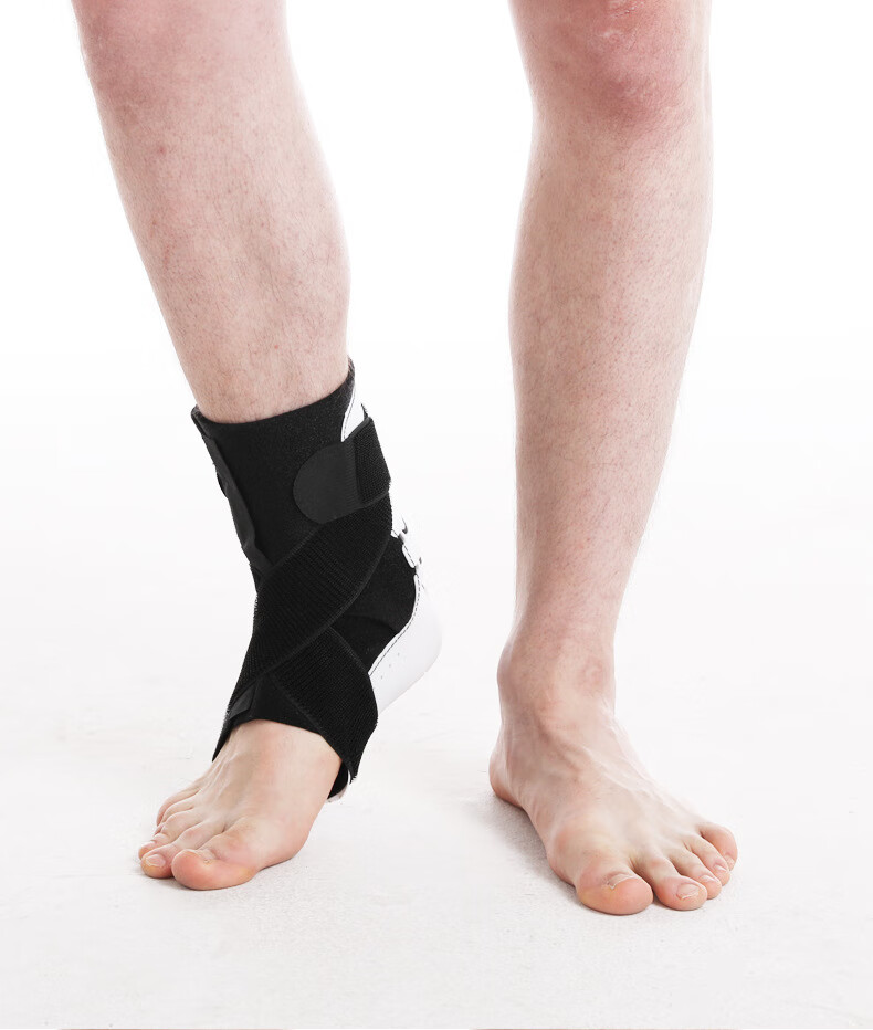 护踝防崴脚保护套固定男女运动护具关节保护固定器 白色【左脚】 s