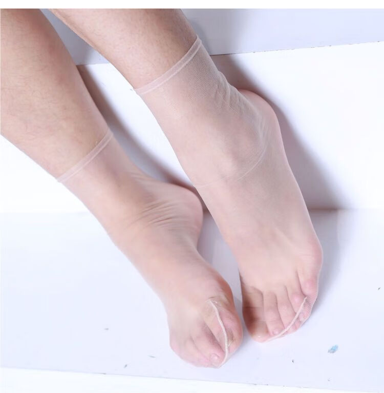 短丝袜超薄10双 极隐不勒脚松口脚尖透明丝袜女夏季短袜水晶 混色10双