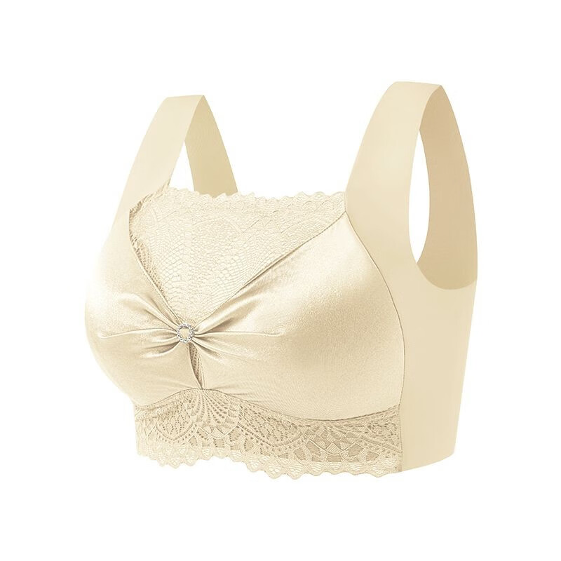 美舒雅婷无痕高档内衣女背心式加大码性感聚拢上托文胸罩蕾丝200斤无