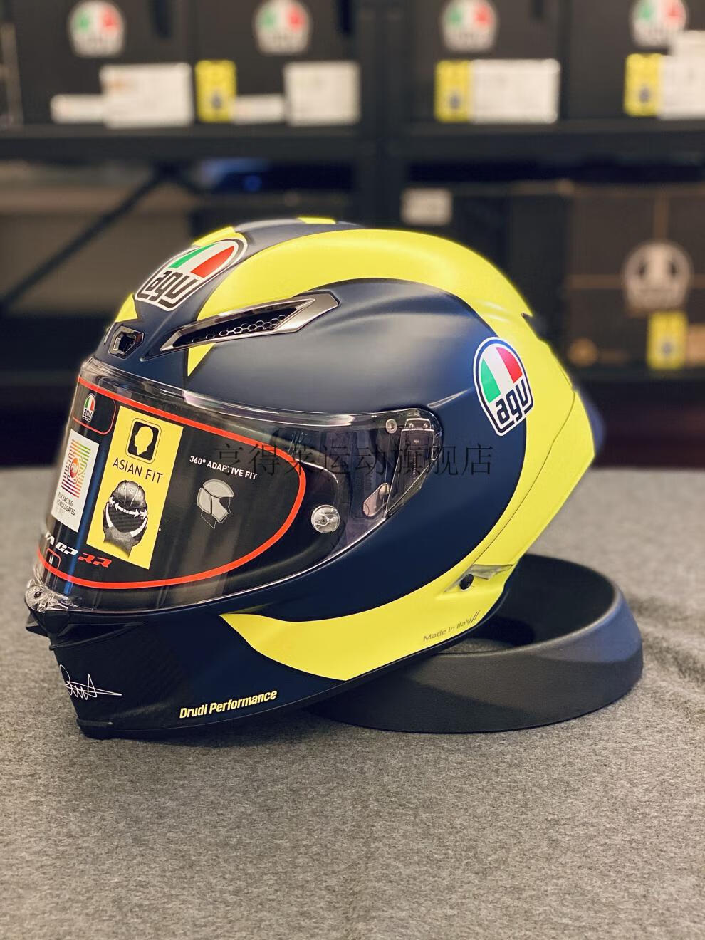 意大利agv头盔碳纤维变色龙 agv pista gprr涂鸦黑红轨迹灰红变色龙