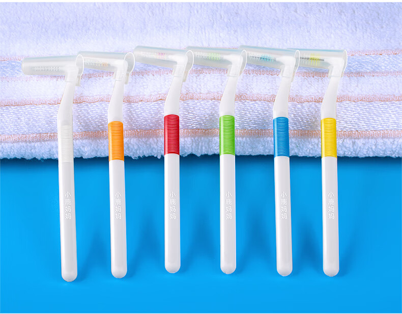 当天发货小鹿妈妈细齿洁牙缝刷进口超极细ssss20支装l型牙缝刷直击