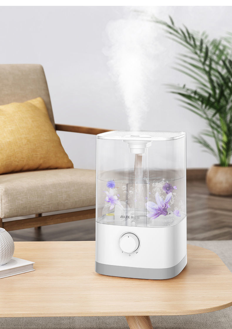 奥克斯加湿器家用大容量卧室办公室空调空气净化小型迷你香薰机 4.