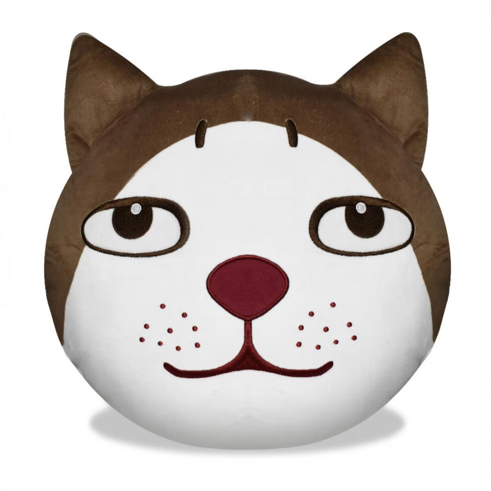 适用于韩版emoji萌靠垫公仔毛绒玩具抱枕趣味可爱qq表情靠垫潮女神