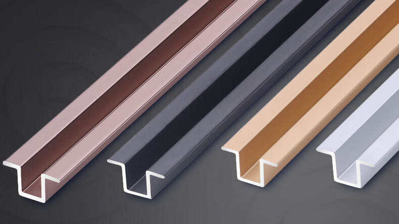 铝合金几字型压条背景墙电视墙装饰条客厅吊顶线条填缝金属压边条
