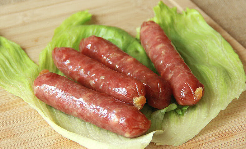 5折天津特产二厂迎宾大腊肠迎宾精致腊肠酱货火腿佐餐食品8根装大包