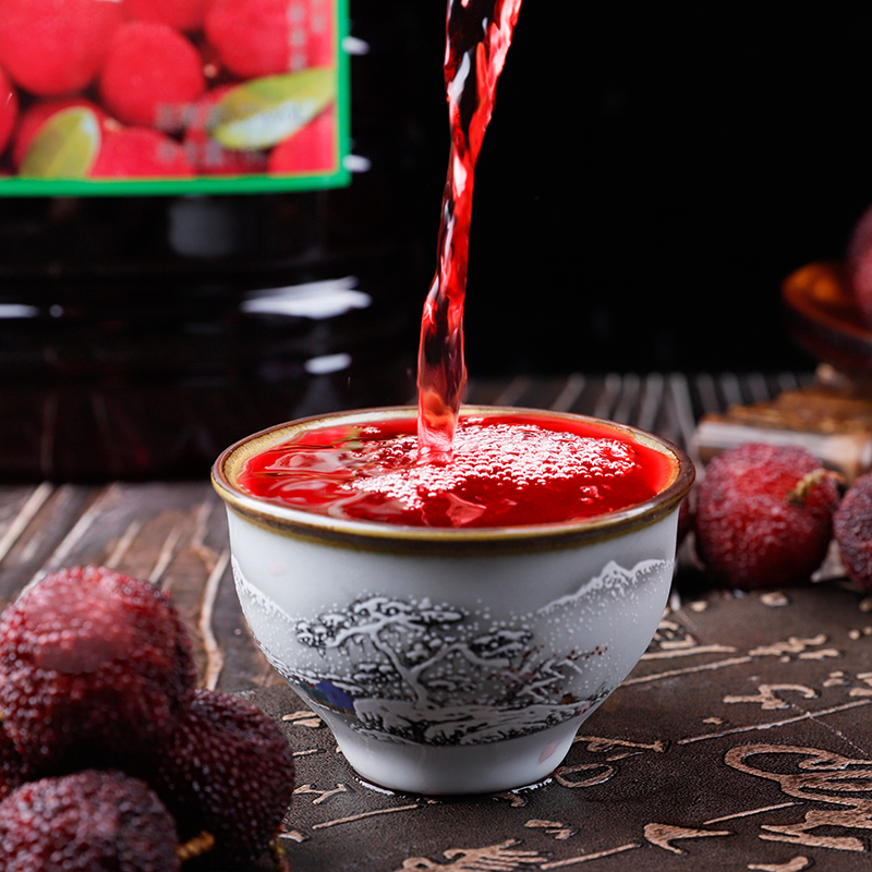 云南杨梅酒5l/瓶桶装杨梅果酒10斤农家自酿就餐低度果酒甜杨梅酒 杨梅