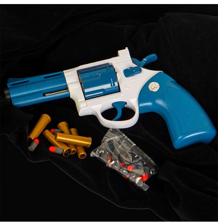 左轮软弹枪吃鸡绝地儿童玩具枪格洛克柯尔特可发射zp5模型手抢男 升级