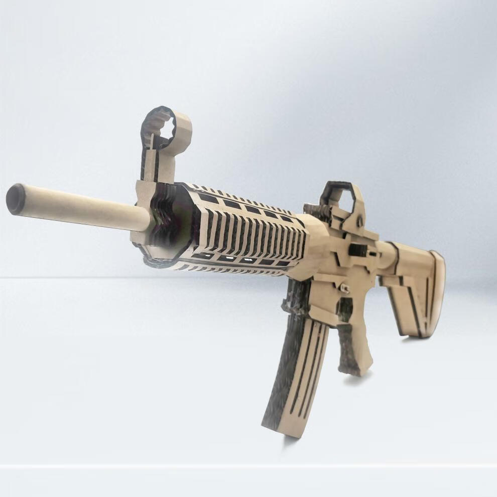 3d纸模型抢diy纸模子套装手工制作纸板枪m416卡宾枪可发射图纸自制