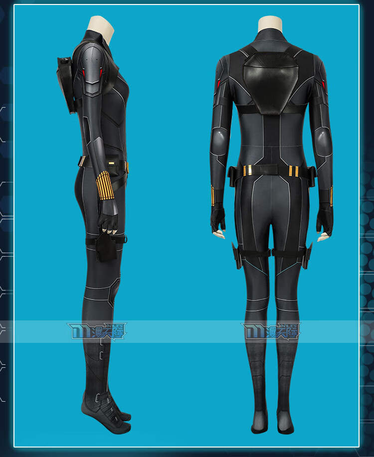 2022新款漫天际漫威黑寡妇电影cos娜塔莎黑色战服cosplay紧身衣连体衣