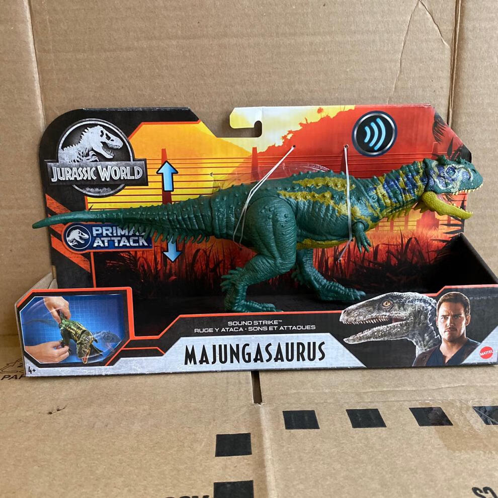 食肉牛龙 美泰侏罗纪世界2全控竞技食肉牛龙联动声效恐龙玩具gjt59/gj