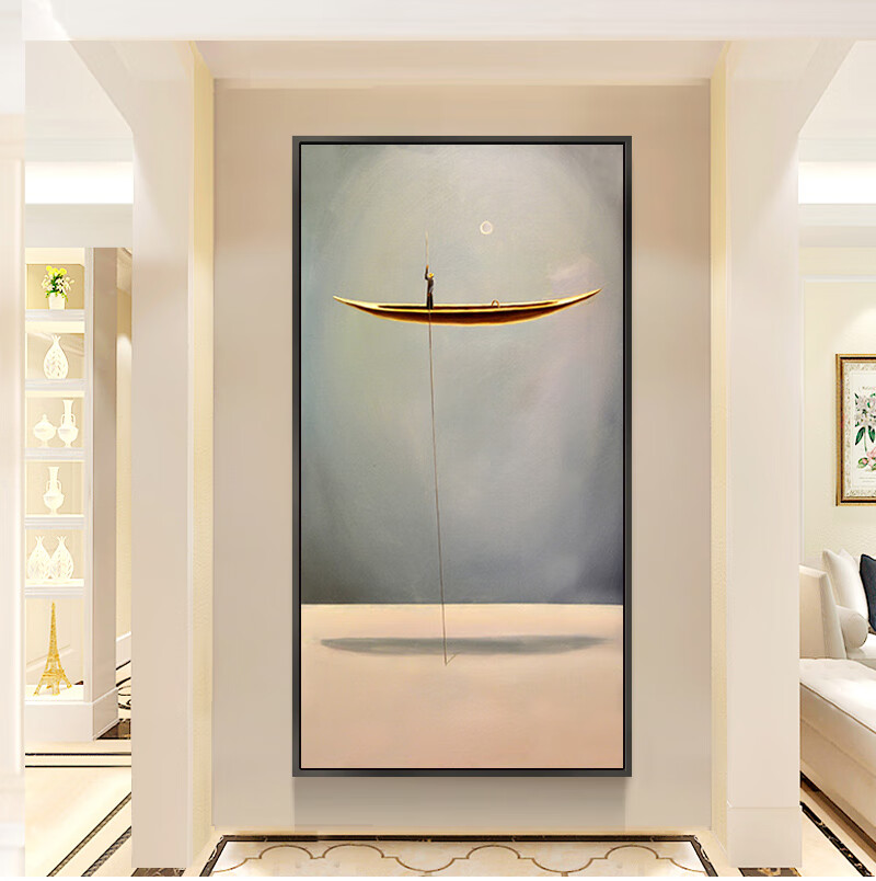 玄关装饰画现代简约北欧客厅背景墙餐厅走廊过道挂画墙画壁画玄关玄幻