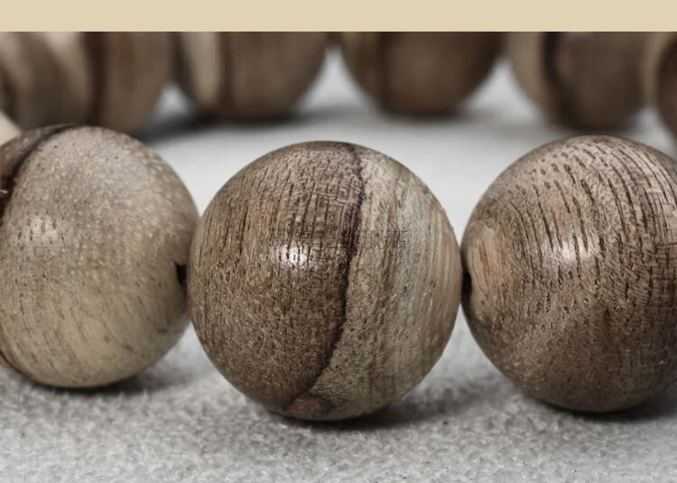 印尼马泥涝沉香手串手持佛珠16mm虎纹男女款老料沉香手链马尼涝虎纹