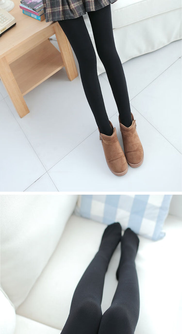 白色打底裤女外穿连裤袜成人跳舞蹈袜子学生春秋冬季加绒加厚少女