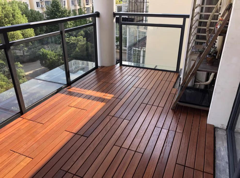 防腐木阳台户外实木地板甘露台花园室外地面铺设改造自拼装接 甘300*3