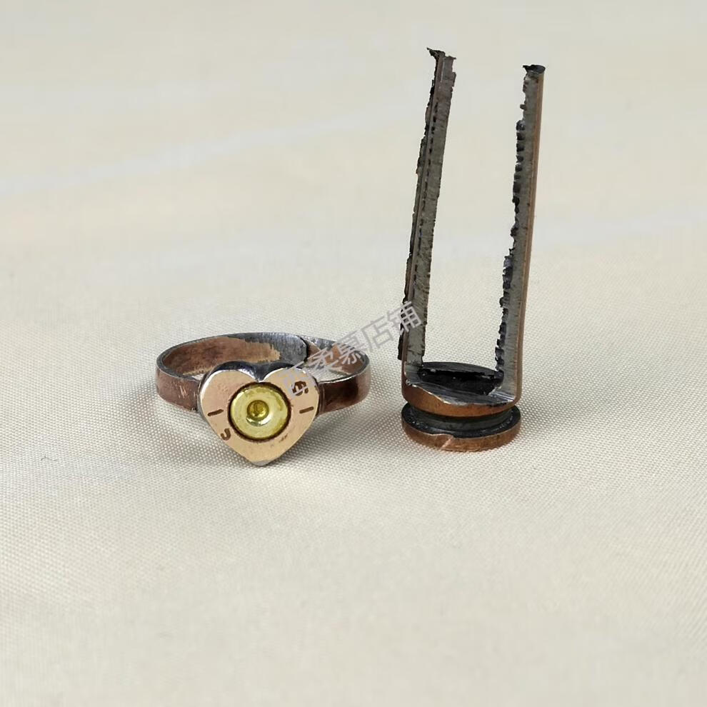 弹壳戒军嫂礼物弹壳戒指军旅饰品壳工艺品情侣情人节军嫂礼物军恋95钢