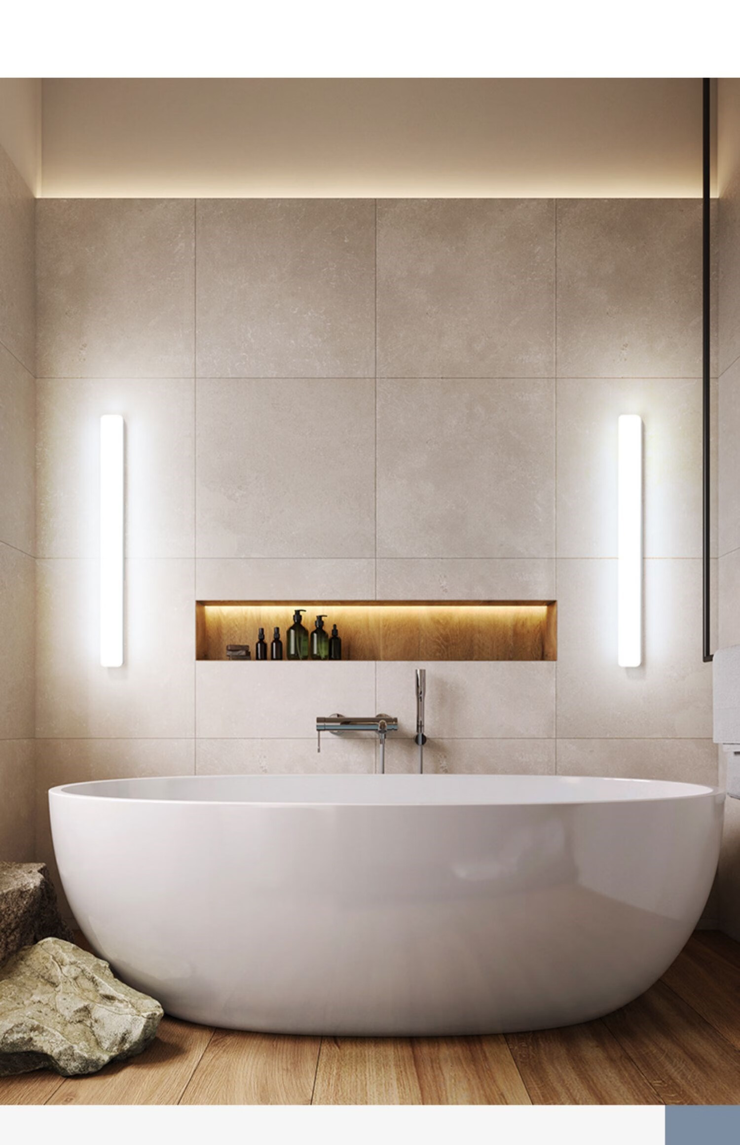 欧普照明官方旗舰同款免打孔镜前灯 免布线led卫生间洗漱台梳妆灯