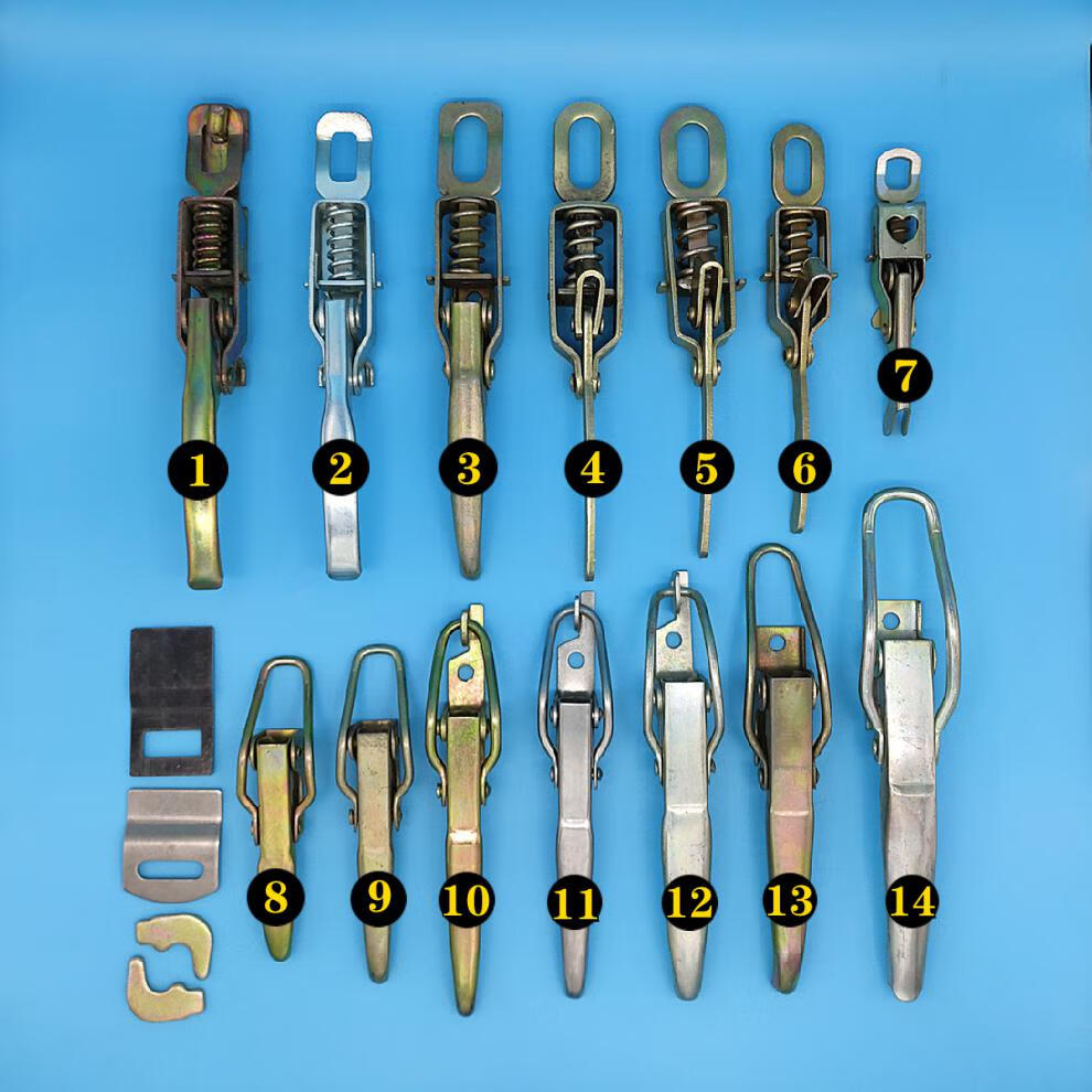 适用于货车车厢锁扣锁扣电动三轮电镀手扣箱货门把手福田挂钩栏板扣搭