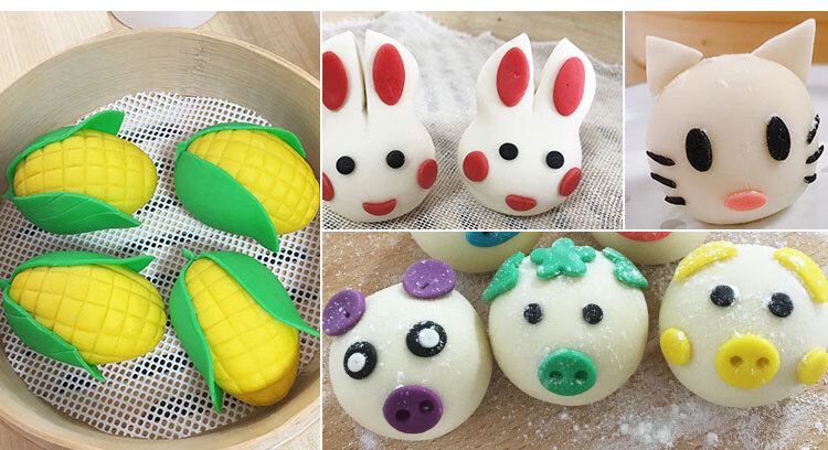 厨安宝 辅食模具卡通包子馒头模具套装家用儿童面食花样馒头面点装饰