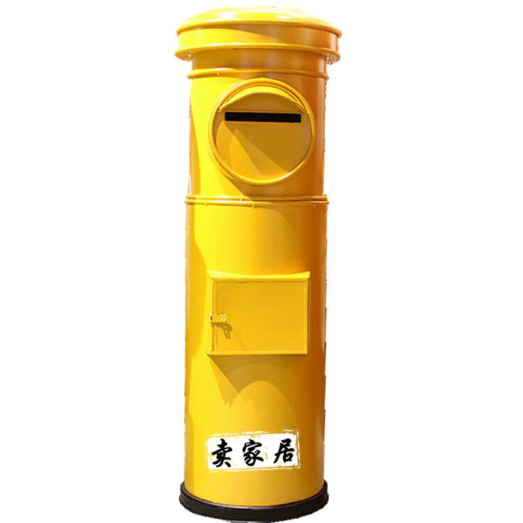 定制大号英伦时光邮筒模型信箱道具复古工业风装饰品摆件邮政邮箱 姜
