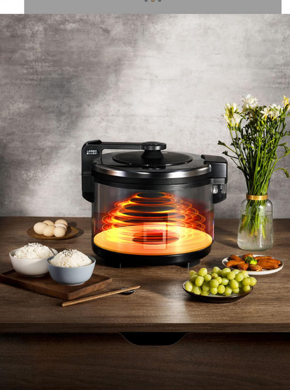 美的midea大容量电饭煲商用锅食堂饭店1520人老式不粘锅大电饭锅16l