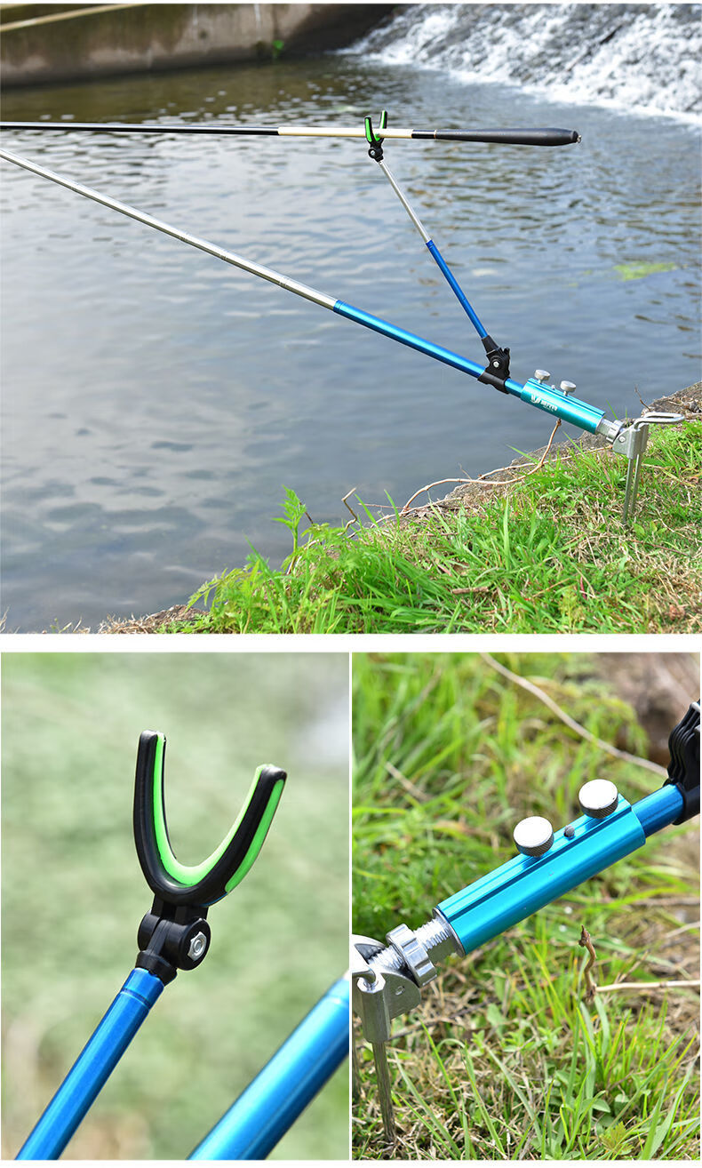 不锈钢钓鱼支架地插加粗超硬钓箱钓椅手竿鱼竿支架炮台架杆架竿架版