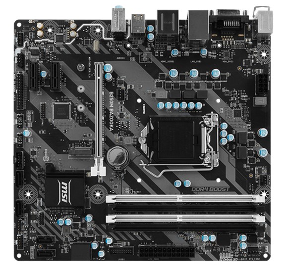 微星b250m bazooka b250主板ddr4 四内存槽 替z270 b150 h110 浅灰色