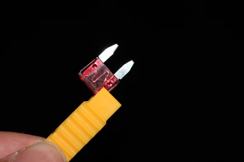 适用汽车大号中号保险片保险丝插装拔取镊子夹子拔出器钳子黄色工具