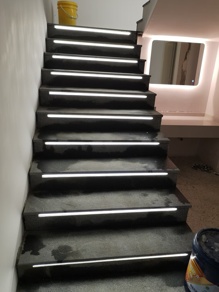 吊顶灯暗藏嵌入式无边框线性铝槽灯带走廊过道楼梯商铺led线条灯601含