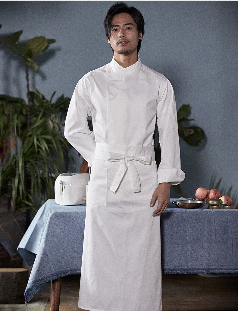 米其林高级餐厅厨师服男长袖冬季装厨房餐饮酒店蛋糕店烘焙厨师工作服