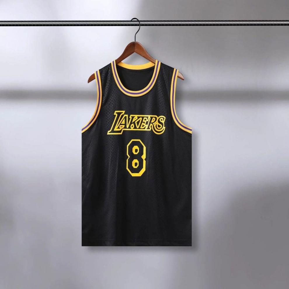 nba全明星湖人24号黑曼巴球衣前8后24纪念版篮球服单上衣s140155cm