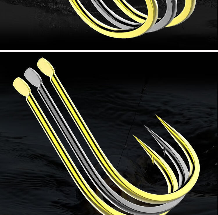 q散装金海夕黑海夕有倒刺鱼钩日本钓钩鱼钩海夕金海夕音然金海夕有刺