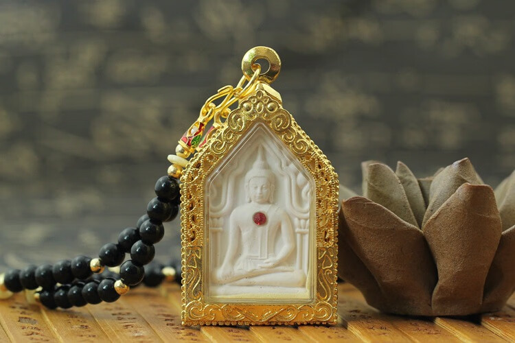 京选臻品御大师泰国佛牌坤平佛吊坠坤平将军挂绳女项链包壳佛系牌链子