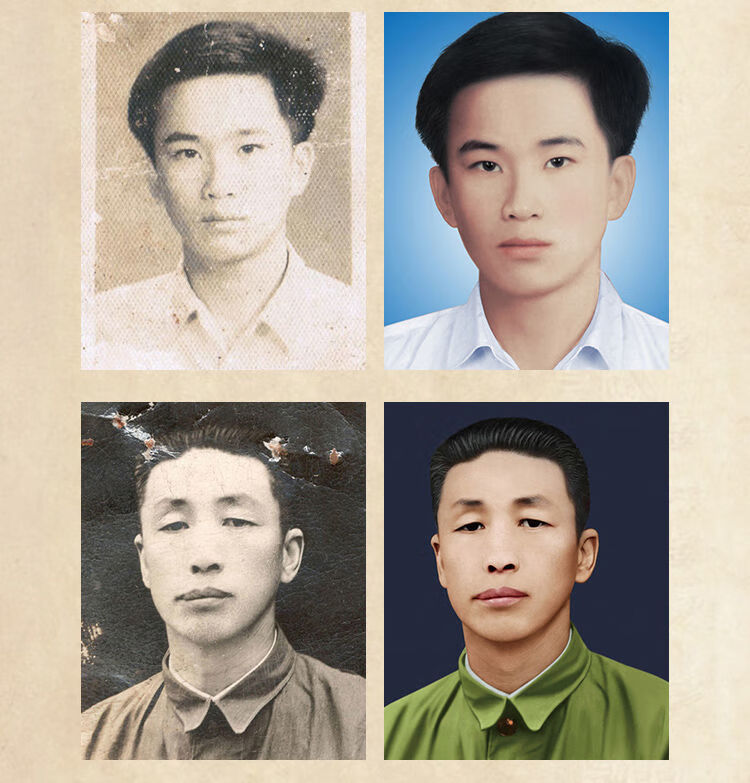 老照片修复翻新柏喜达旧照片上色图片精修ps处理清晰损坏修补还原标准