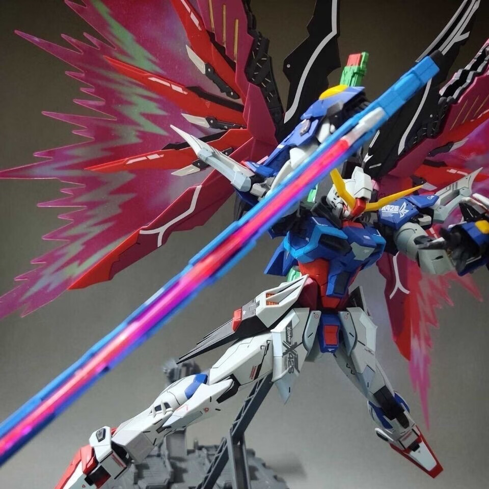 大班高达hg强袭自由mb机甲拼装模型独角兽玩具国产命运红异端