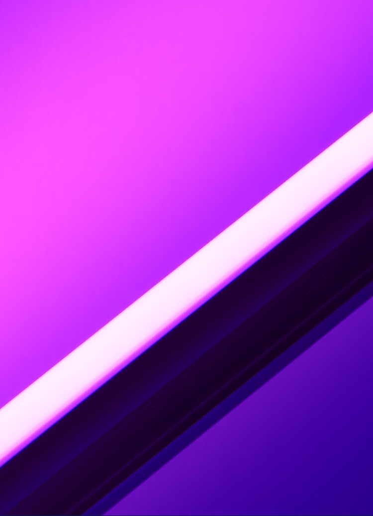 紫色灯管紫粉led吊顶氛围房间卧室摄影荧光霓虹电灯棒t5t8灯条ktv