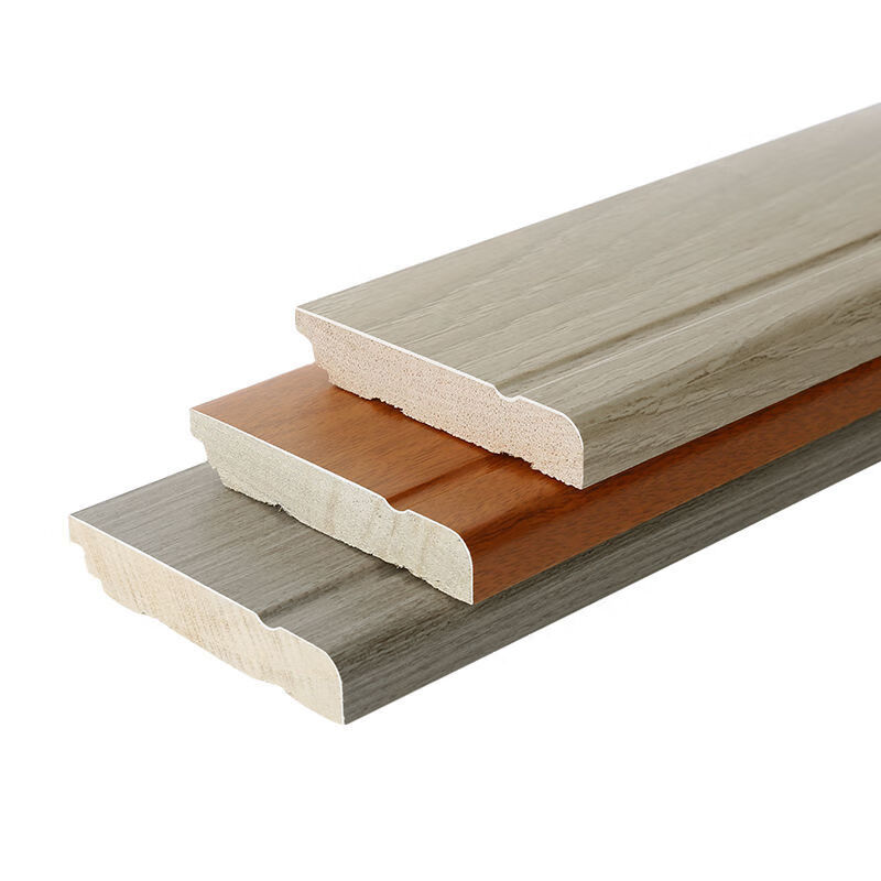 实木地板纯实木烤漆踢脚线白色地脚线简约平板地板脚线装饰地角线木