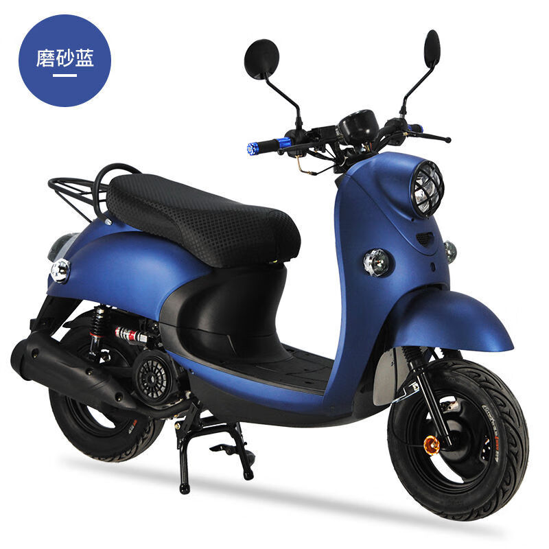 新款小龟王摩托车燃油复古成人小摩托125cc踏板助力车家用代步小型车