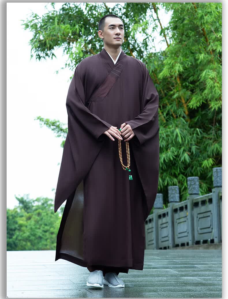 出家人穿的衣服海青居士服麻纱透气夏法会佛教僧服男女同款海清 大